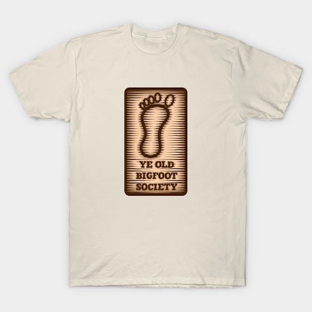 Ye Old Bigfoot Society T-Shirt by CuriousCurios